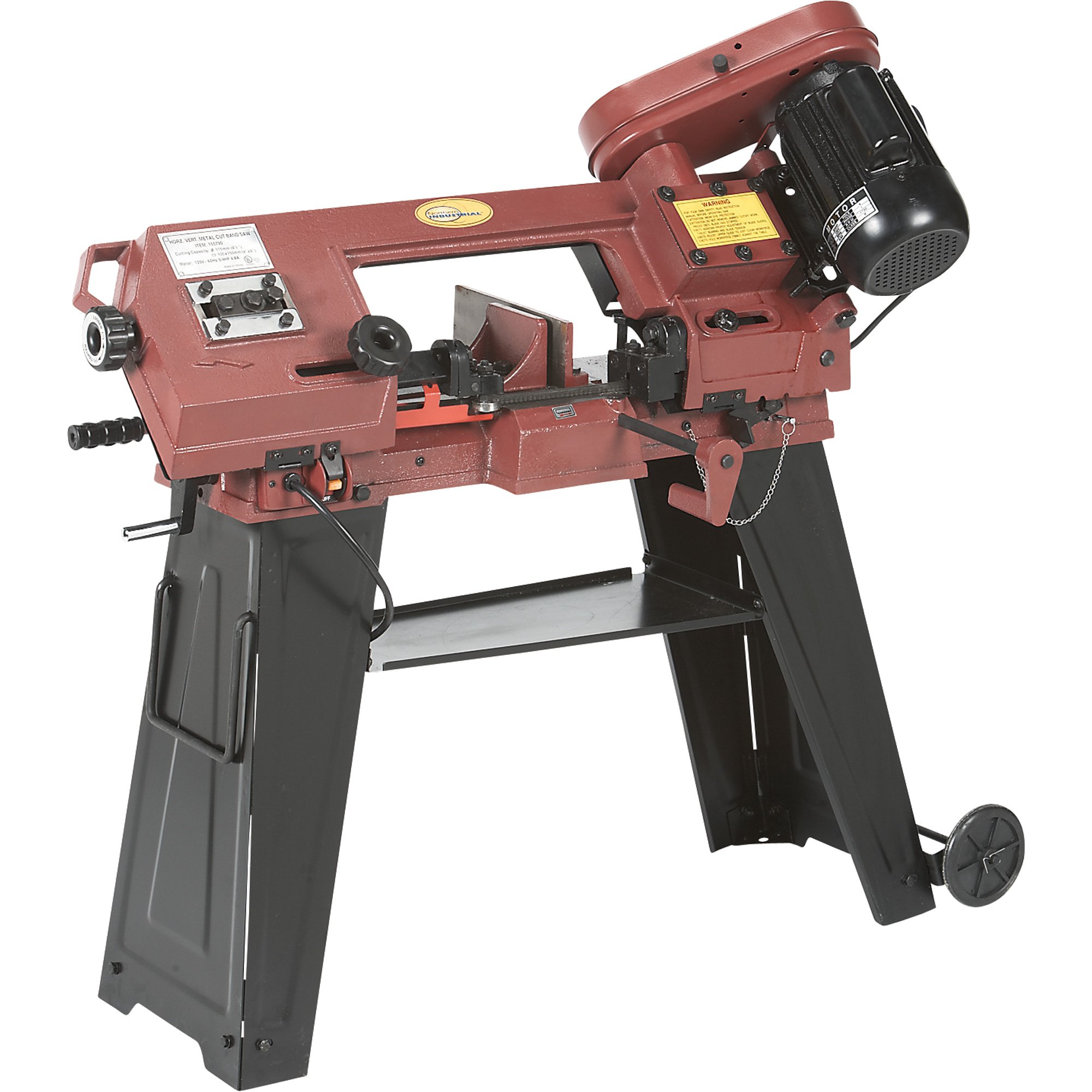 Northern Industrial Tools Horizontal/Vertical Metal Cutting Band Saw — 4 1/2in. x 6in., 3/4 HP, 120V Motor